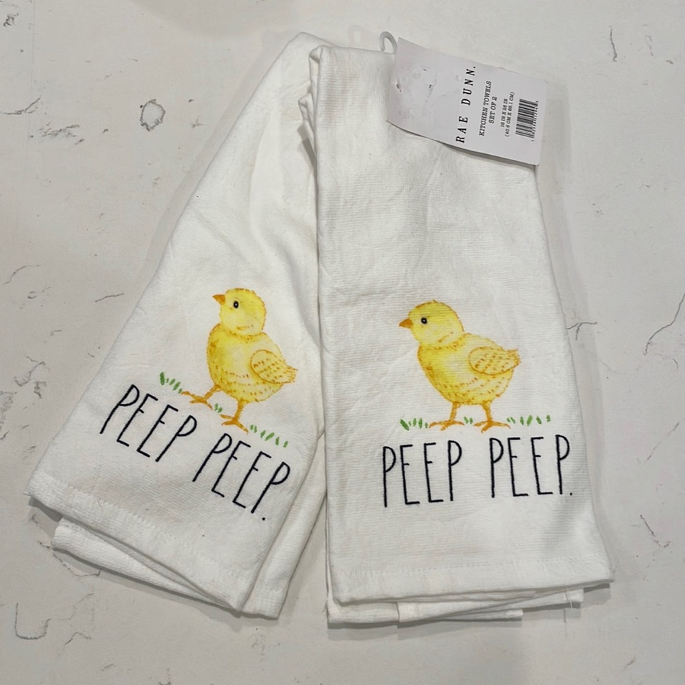 NWT Rae Dunn Kitchen Towels (Set of 2)
